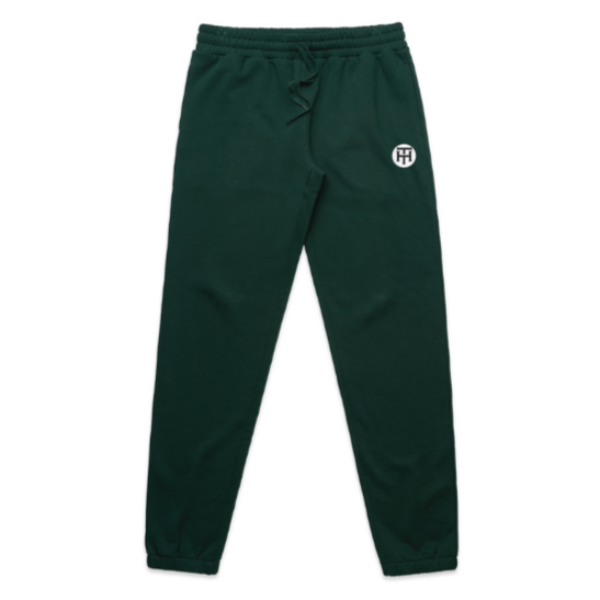 Pine Green Men Sweats with Stamp