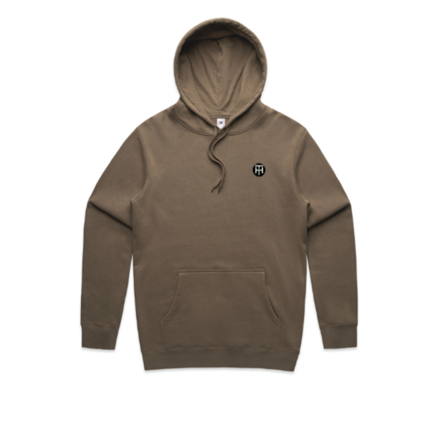 Chocolate Men Hoodie with Stamp (Heavy fit)